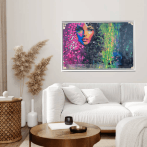 Neon P ink Famme Fatale Luxury Resin Pop Art 50*70 cm