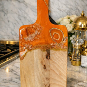Orange Crystal Cutting Board