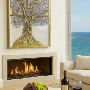 "Divine Bloom" Rosa Quartz Epoxy Resin Luxury Geode Wall Art