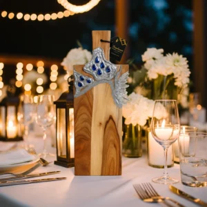 Silver Metallic Quartz Crystal Cutting Board