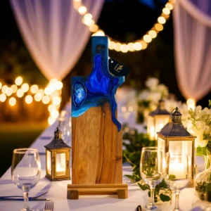 Blue Metallic Cutting Board