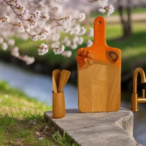 Orange Crystal Cutting Board