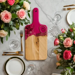 Pink Crystal  Cutting Board