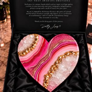 Crystal Heart Collection Pink Quartz Crystal Heart