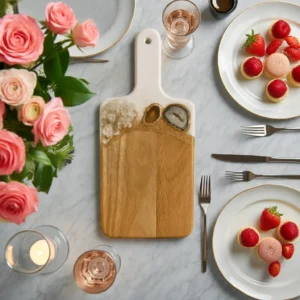 White Crystal Cutting Board