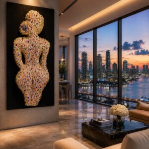 "Aphrodite Reborn -Rose Quartz Temptation" – Luxury Crystal Resin Gemstone Art