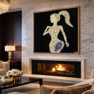 " A Rose Quartz Temptation -Venus Reborn" – Luxury Crystal Resin Gemstone  Art