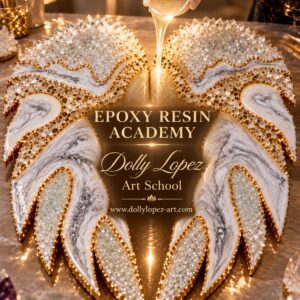 Angel Wings 3D  Wall Art with Clear Quartz  Workshop